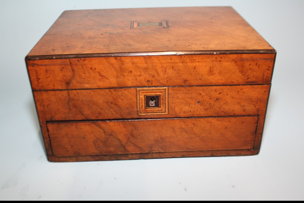 Late 19th century jewellery box with fitted interior. View V
