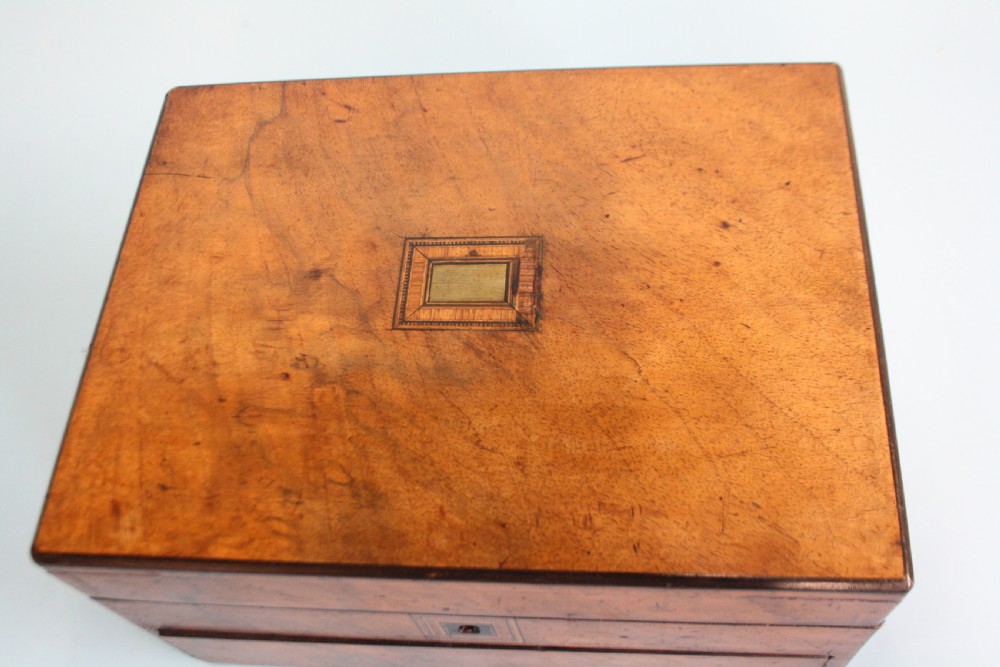 Late 19th century jewellery box with fitted interior. View IX