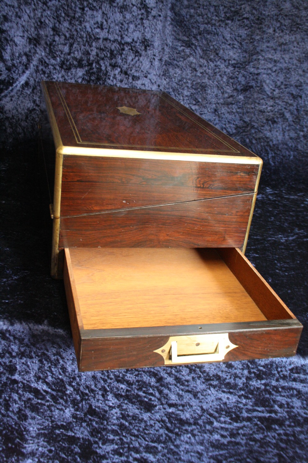 Late 19th century large writing slope in rosewood View III