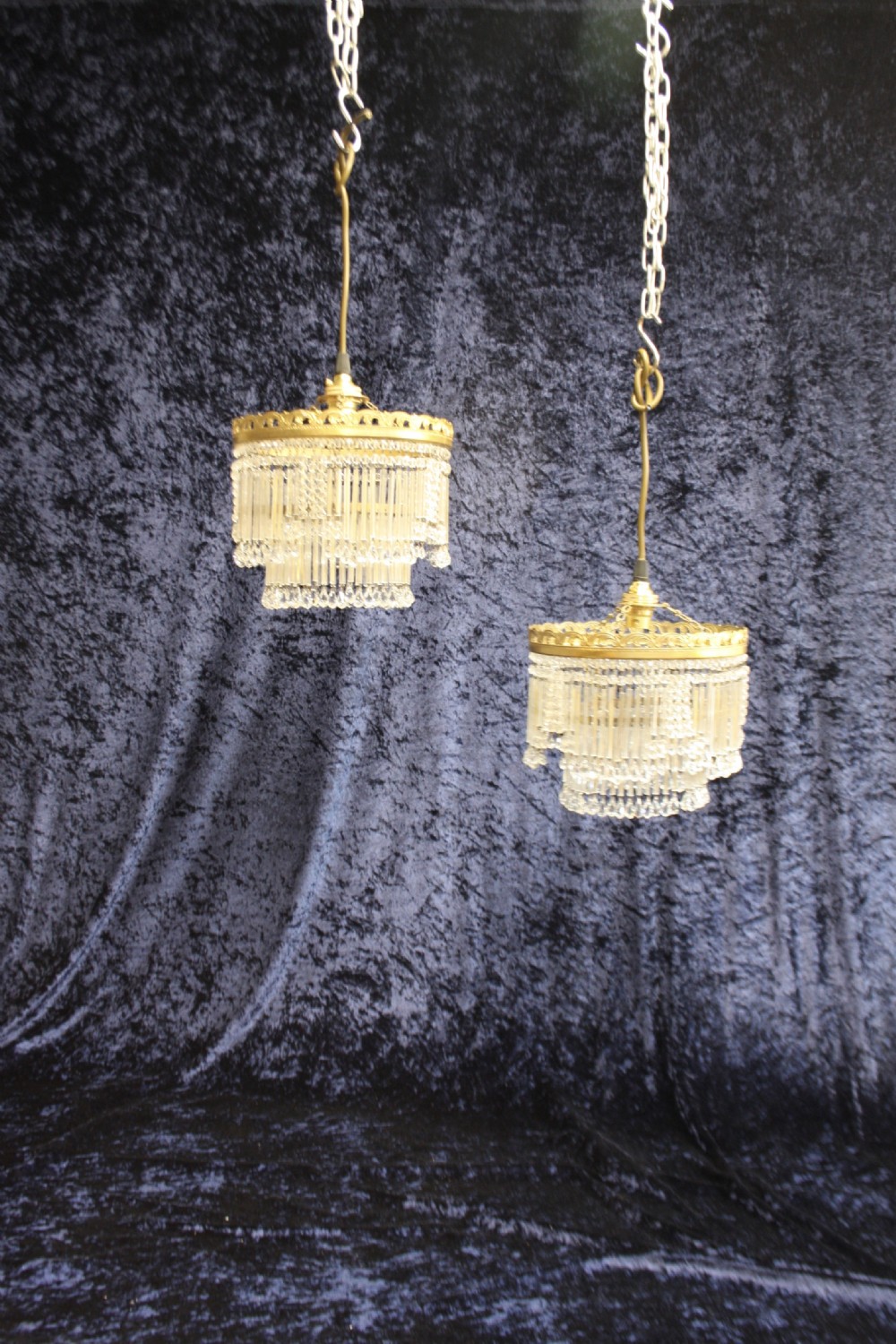 Pair of unusual early 20th century chandeliers