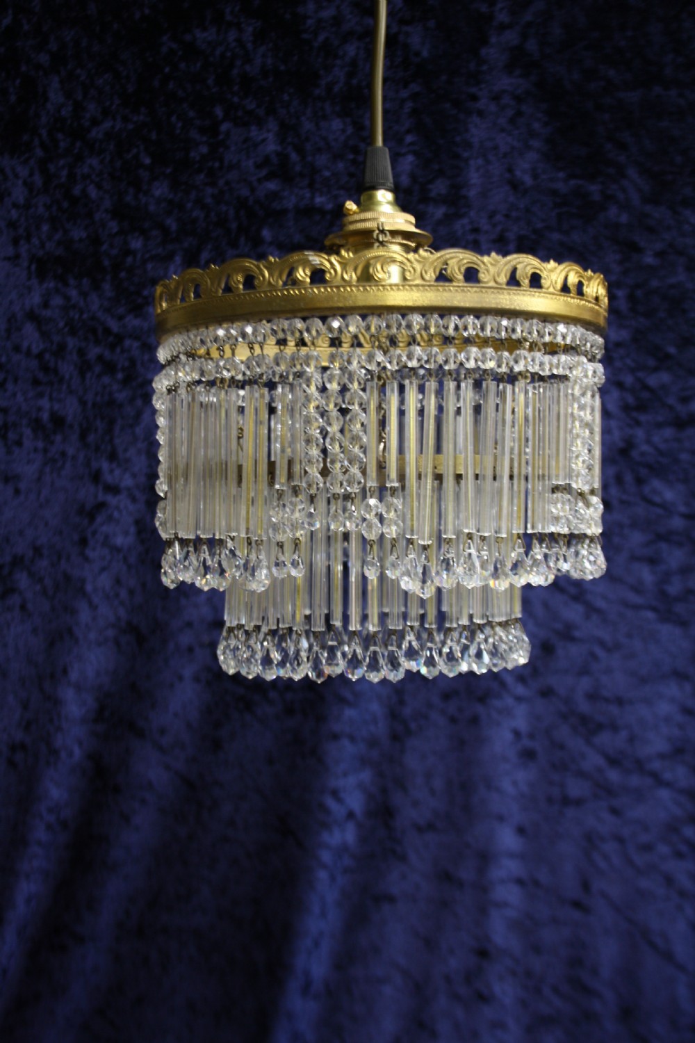 Pair of unusual early 20th century chandeliers View II