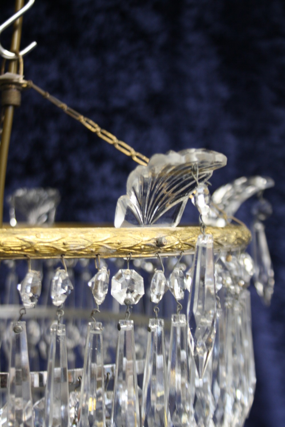 Early 20th century Large spike chandelier  View IV