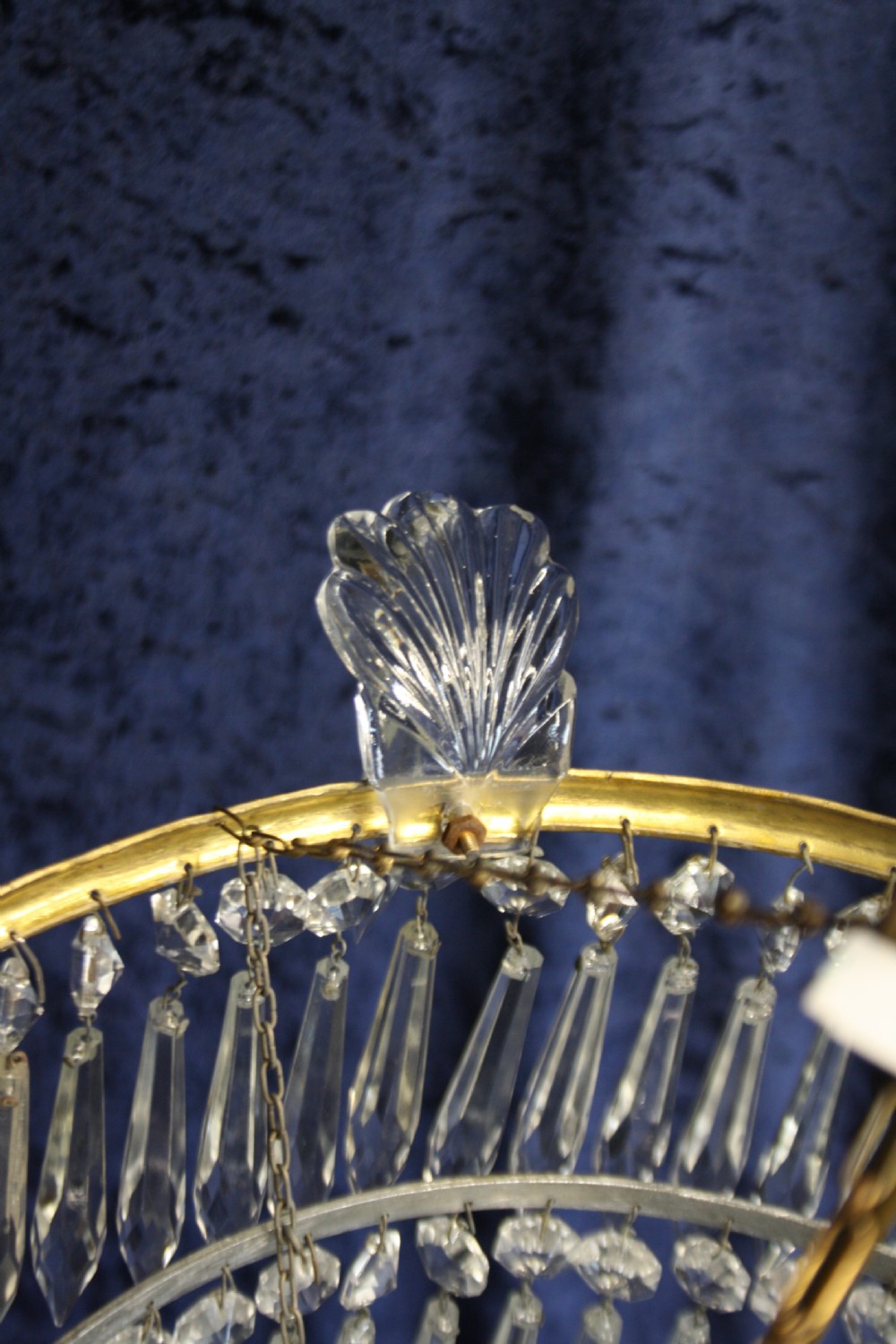 Early 20th century Large spike chandelier  View V