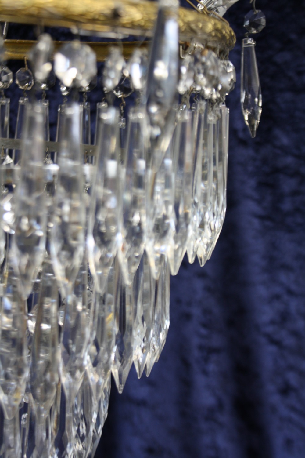 Early 20th century Large spike chandelier  View VI