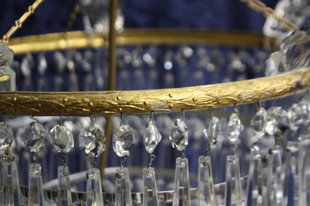 Early 20th century Large spike chandelier  View IX