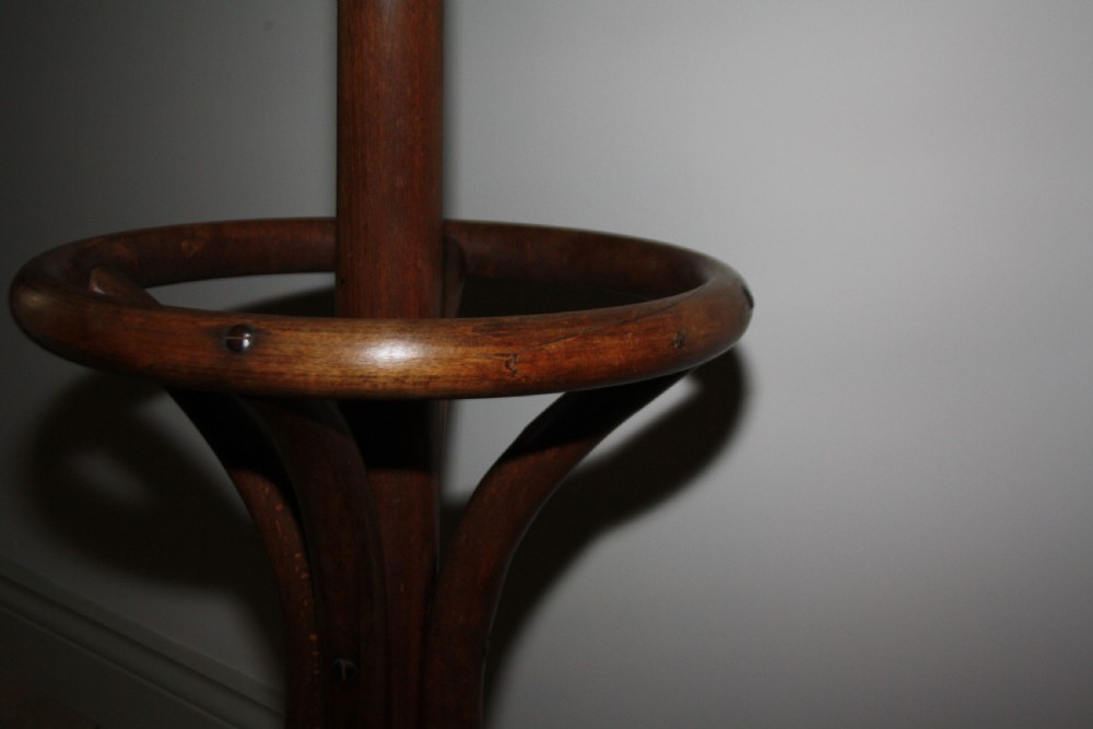Late 19th century Bentwood hat stand in Beech  View II