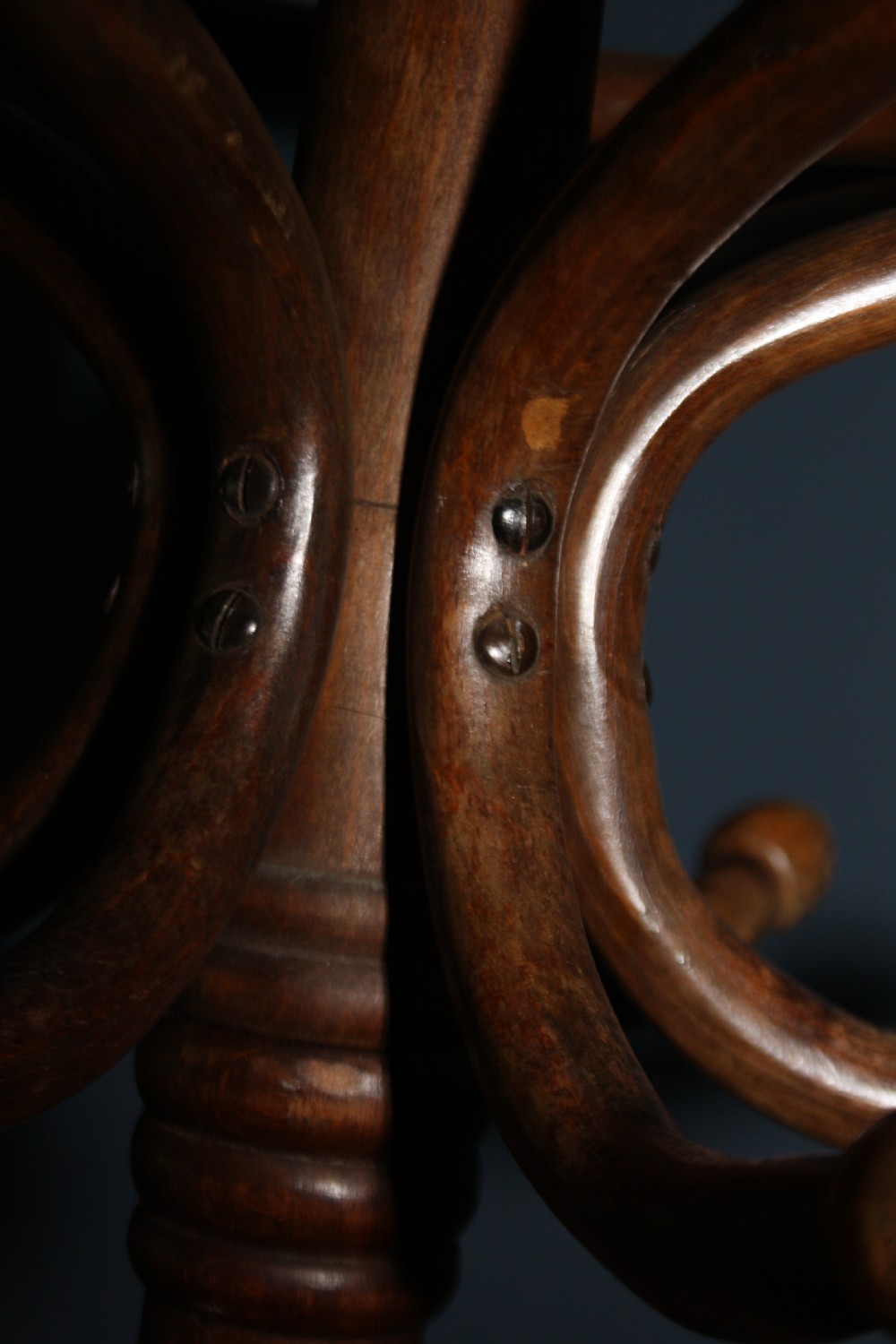 Late 19th century Bentwood hat stand in Beech  View III