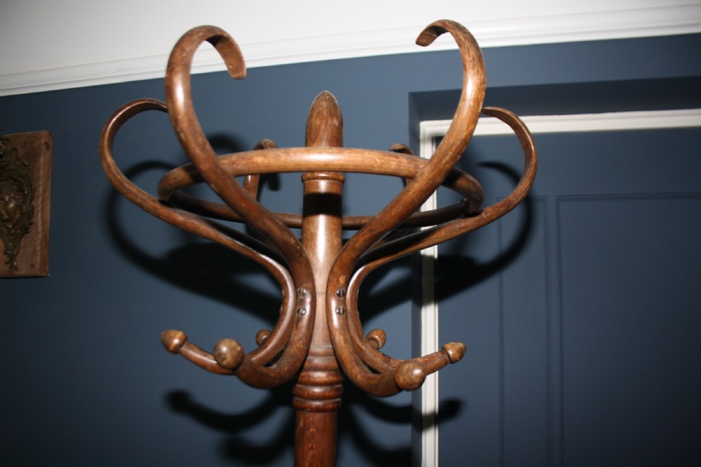 Late 19th century Bentwood hat stand in Beech  View IV