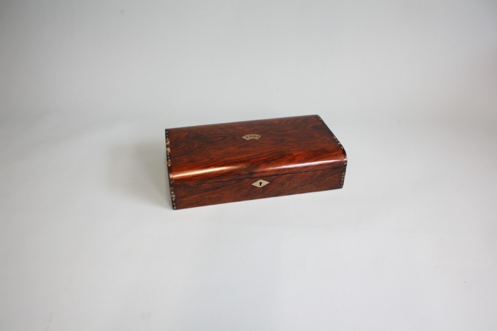 Rosewood antique card compendium / games box  View II