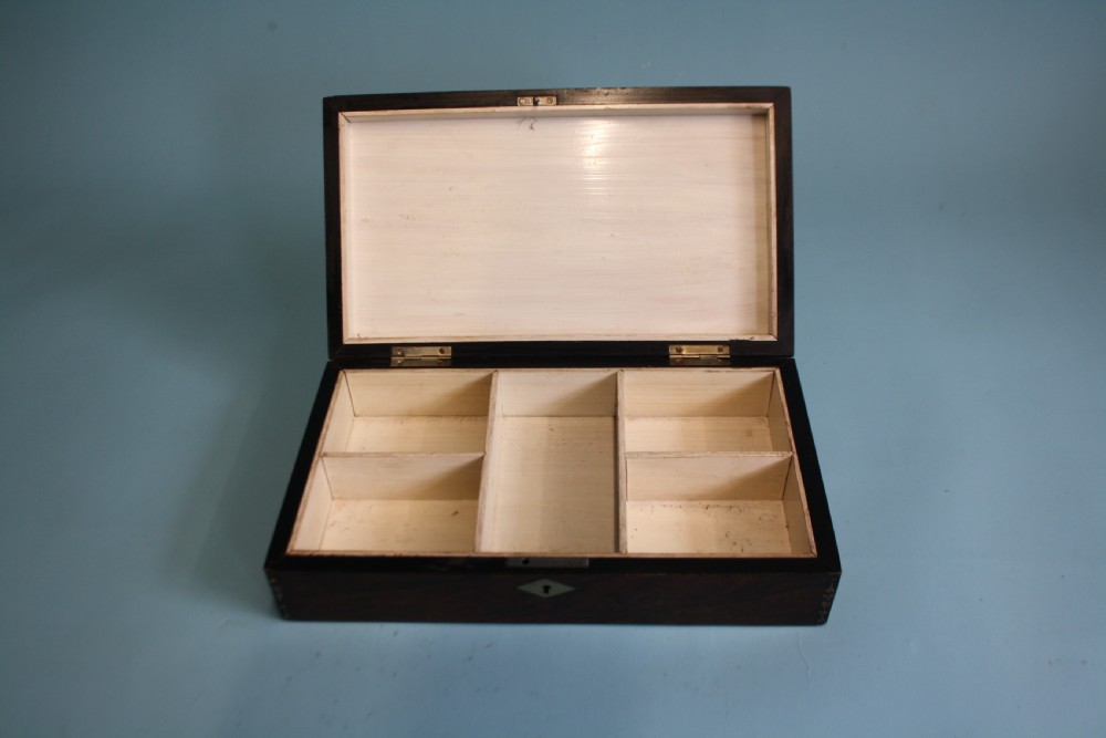 Rosewood antique card compendium / games box  View VII