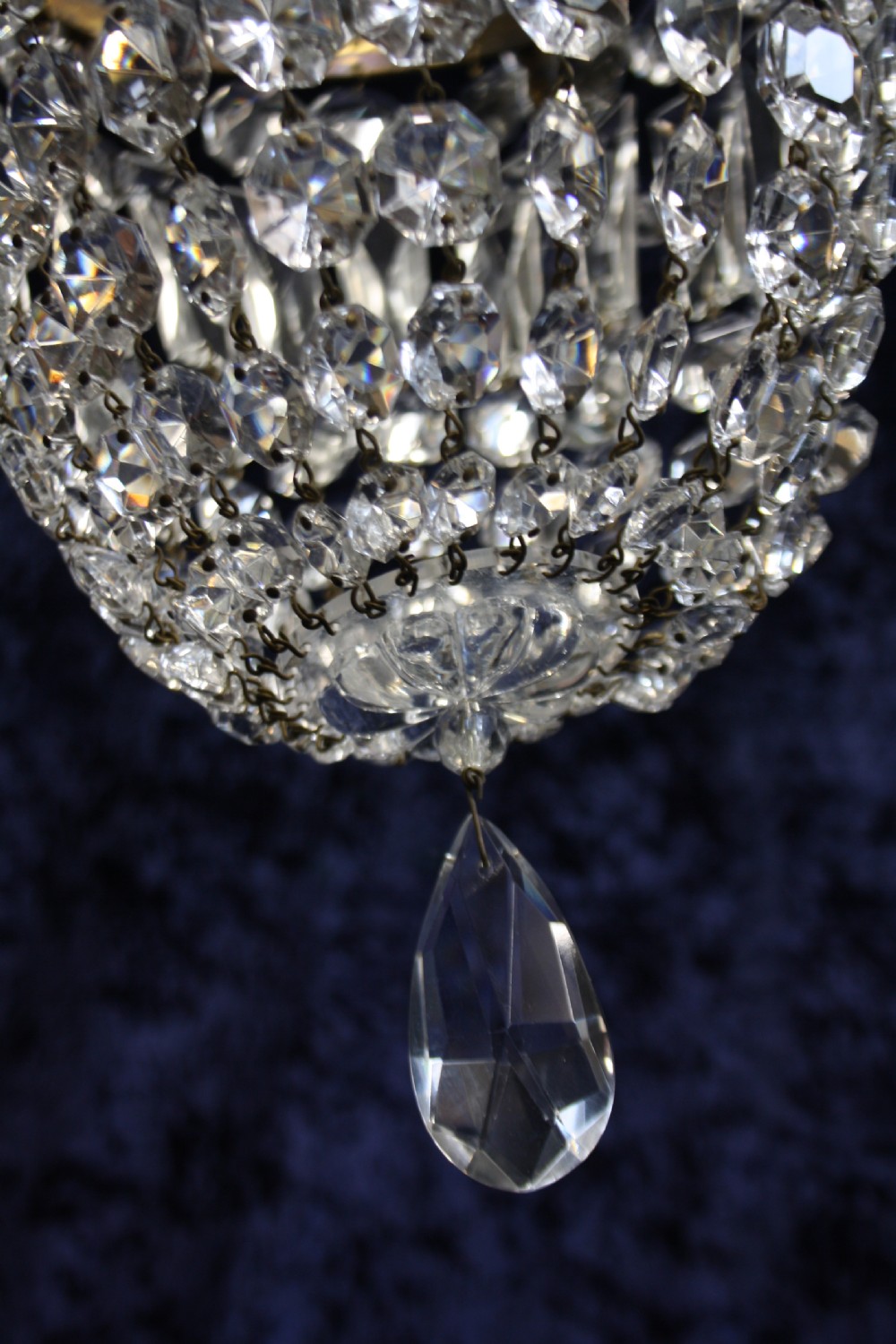 Early 20th century double ring bag chandelier View VI