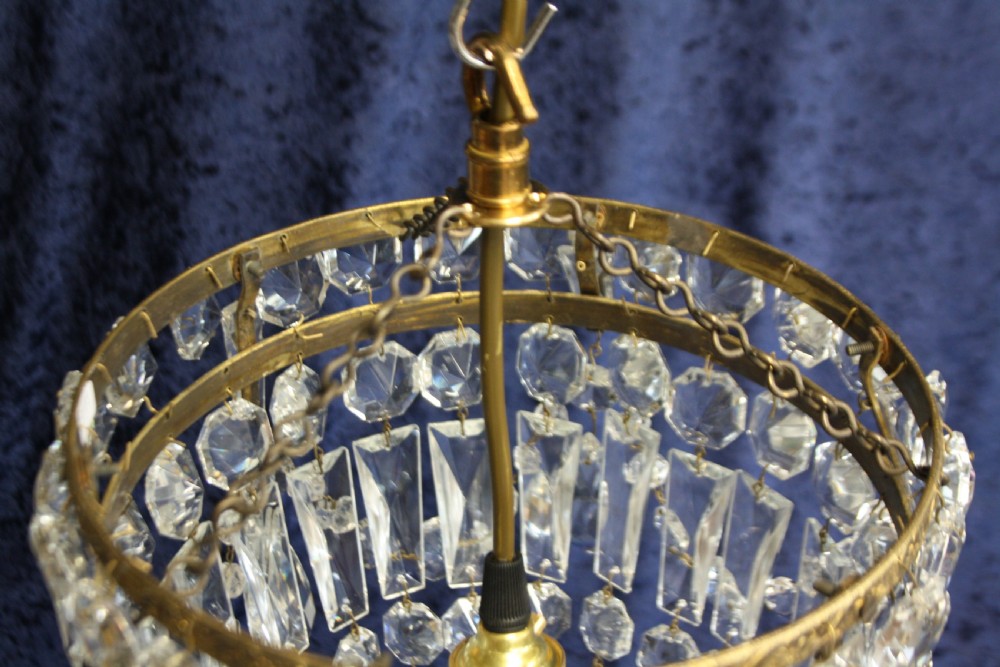 Early 20th century double ring bag chandelier View VIII