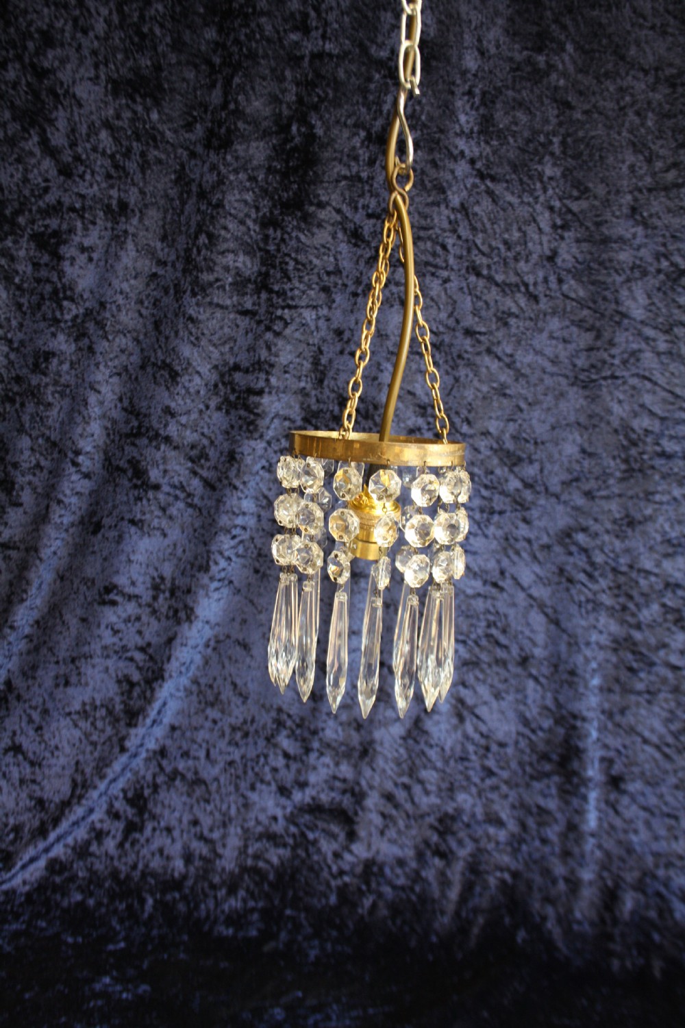 Early 20th century pair of small spike chandeliers View III
