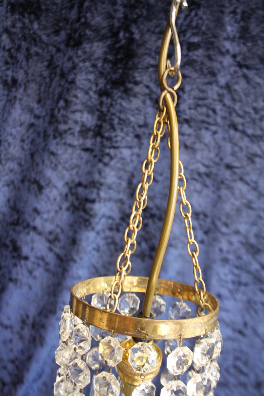 Early 20th century pair of small spike chandeliers View VII