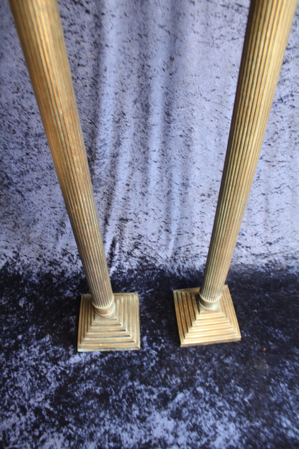 Early 20th century large pair of candlesticks View IX