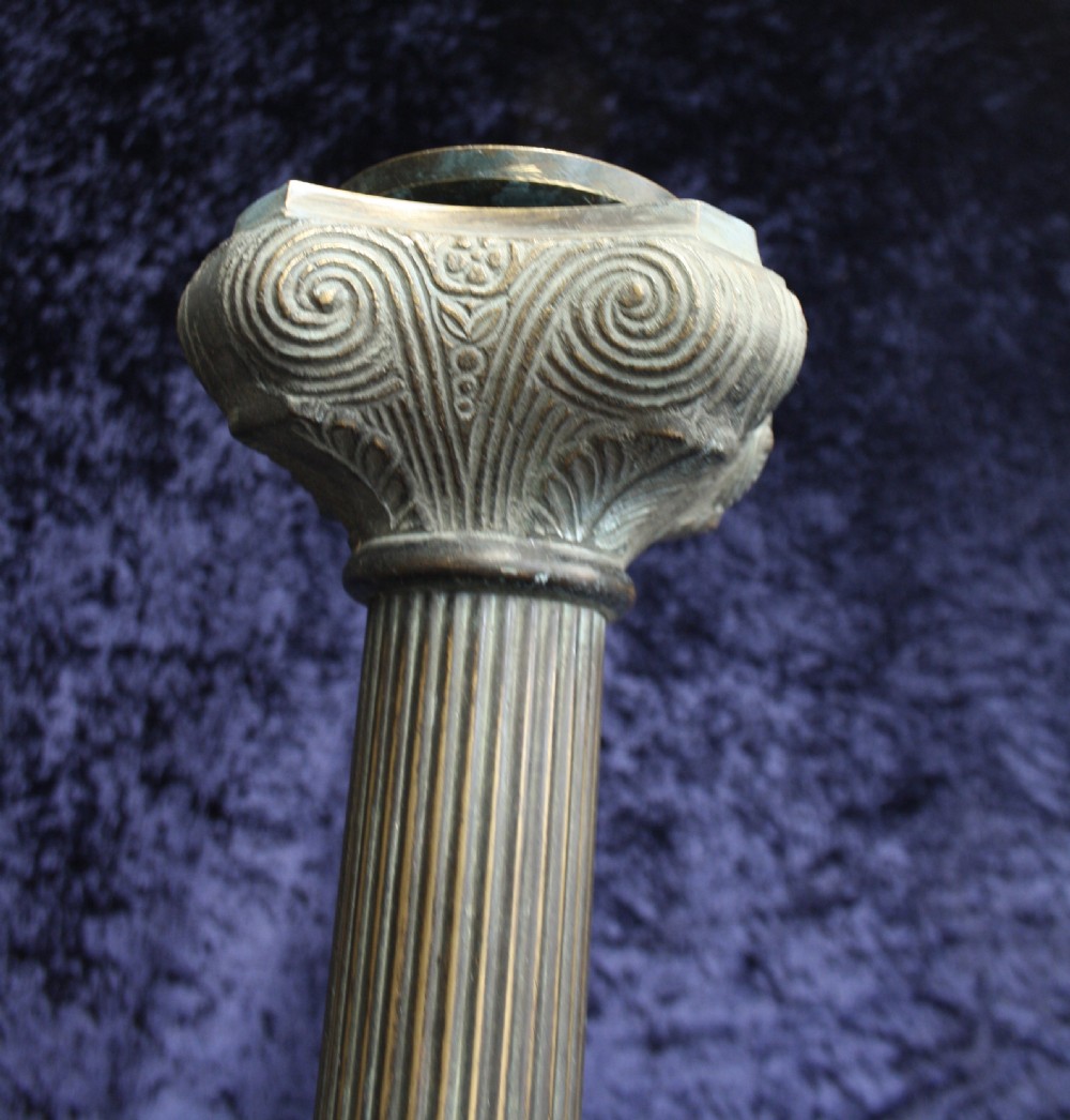 Early 20th century large pair of candlesticks View X