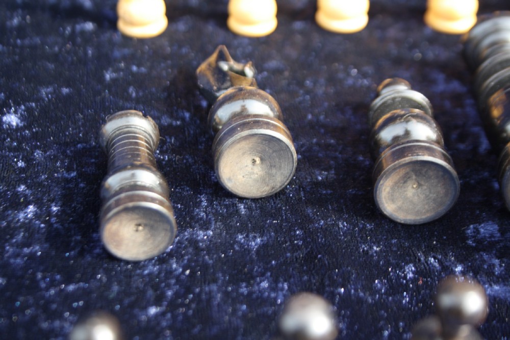 Early 20th century chess set View IV