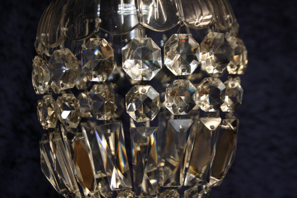 Early 20th century dome top chandelier View II
