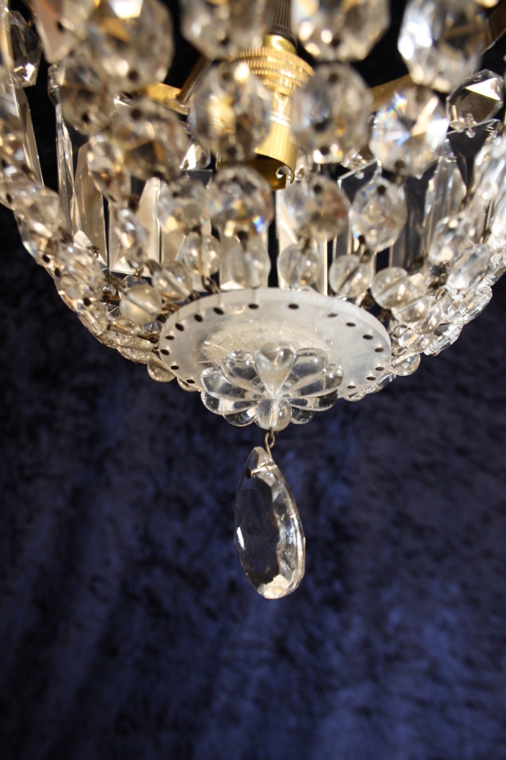 Early 20th century prism bag chandelier View V