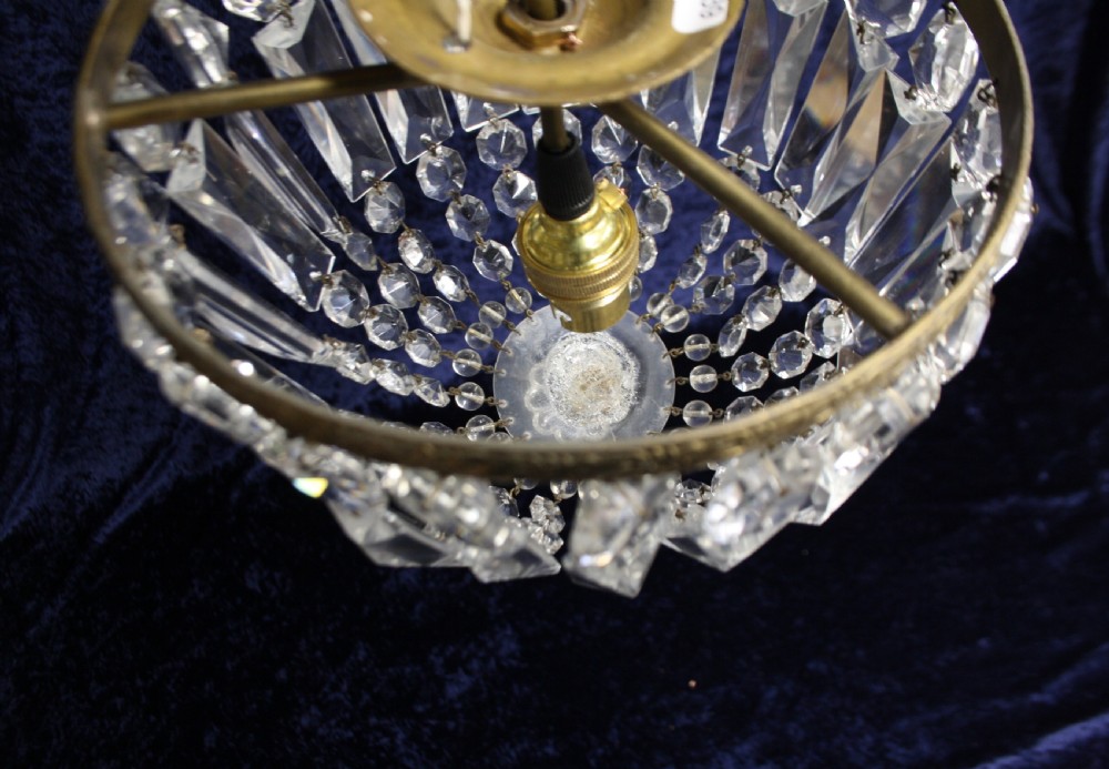 Early 20th century prism bag chandelier View VII