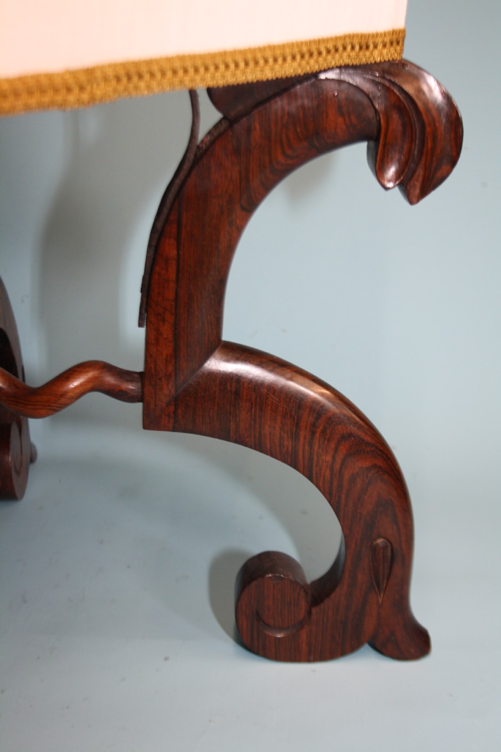 William IV rosewood stool, unusual design View IV