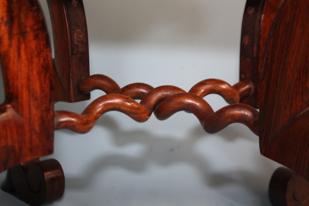 William IV rosewood stool, unusual design View VI