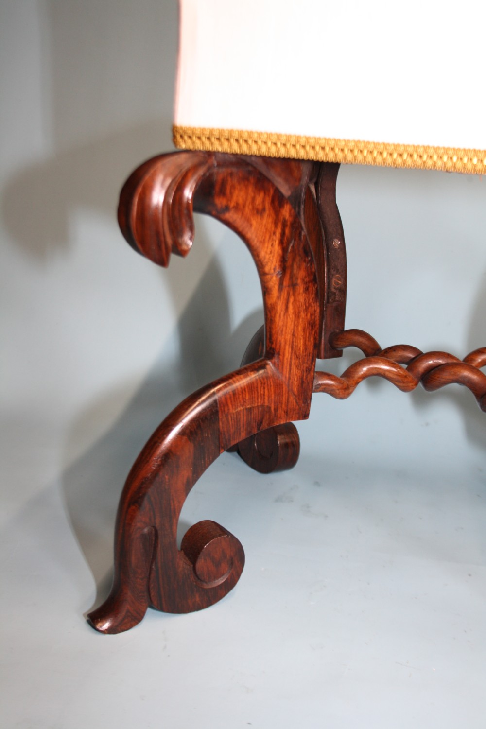 William IV rosewood stool, unusual design View IX