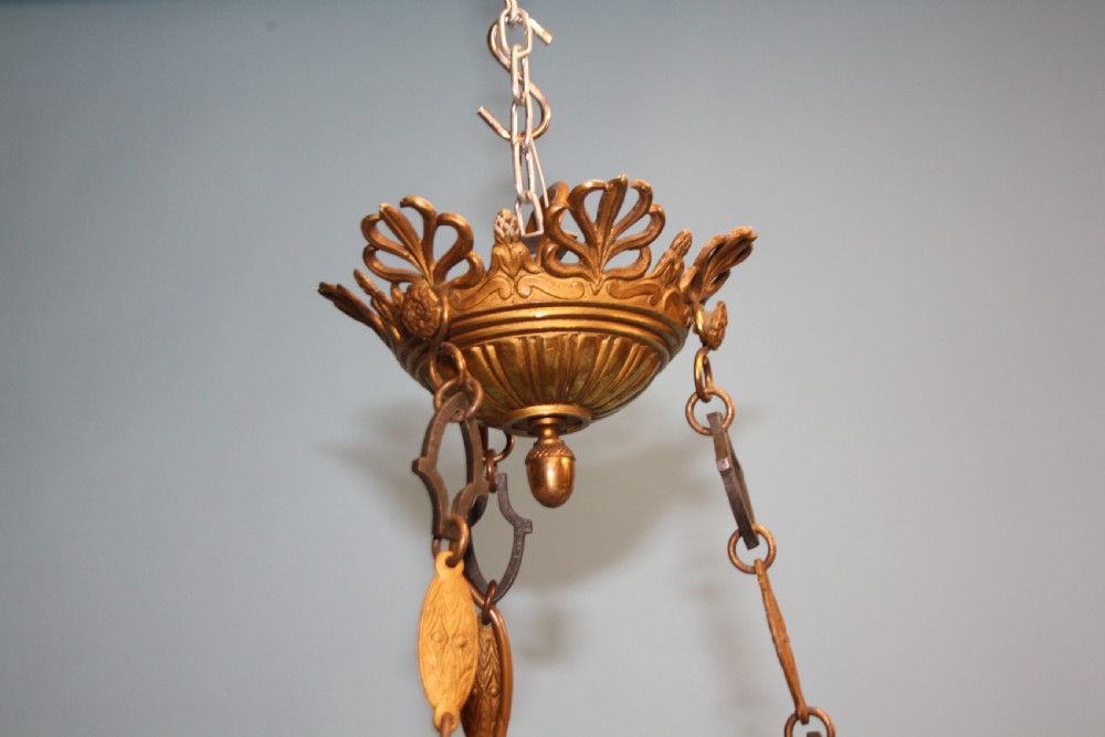 Early 20th century French Empire chandelier View IV