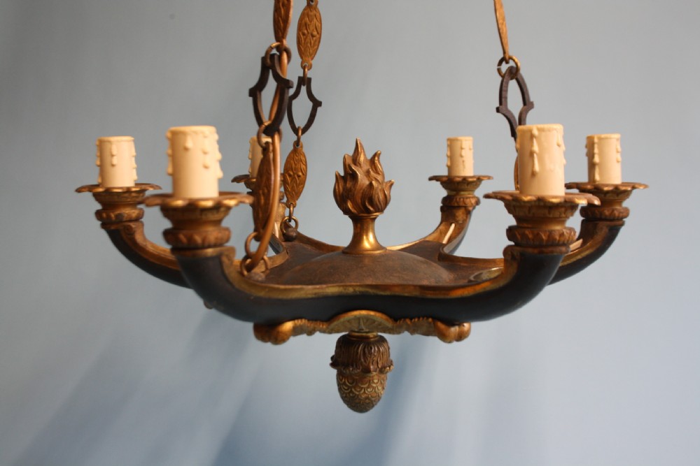 Early 20th century French Empire chandelier View X