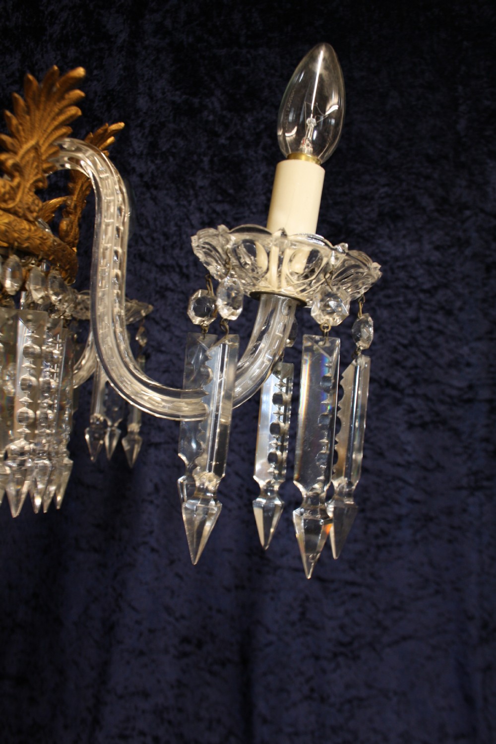 Early 20th century large 95cm high lustre chandelier View VII