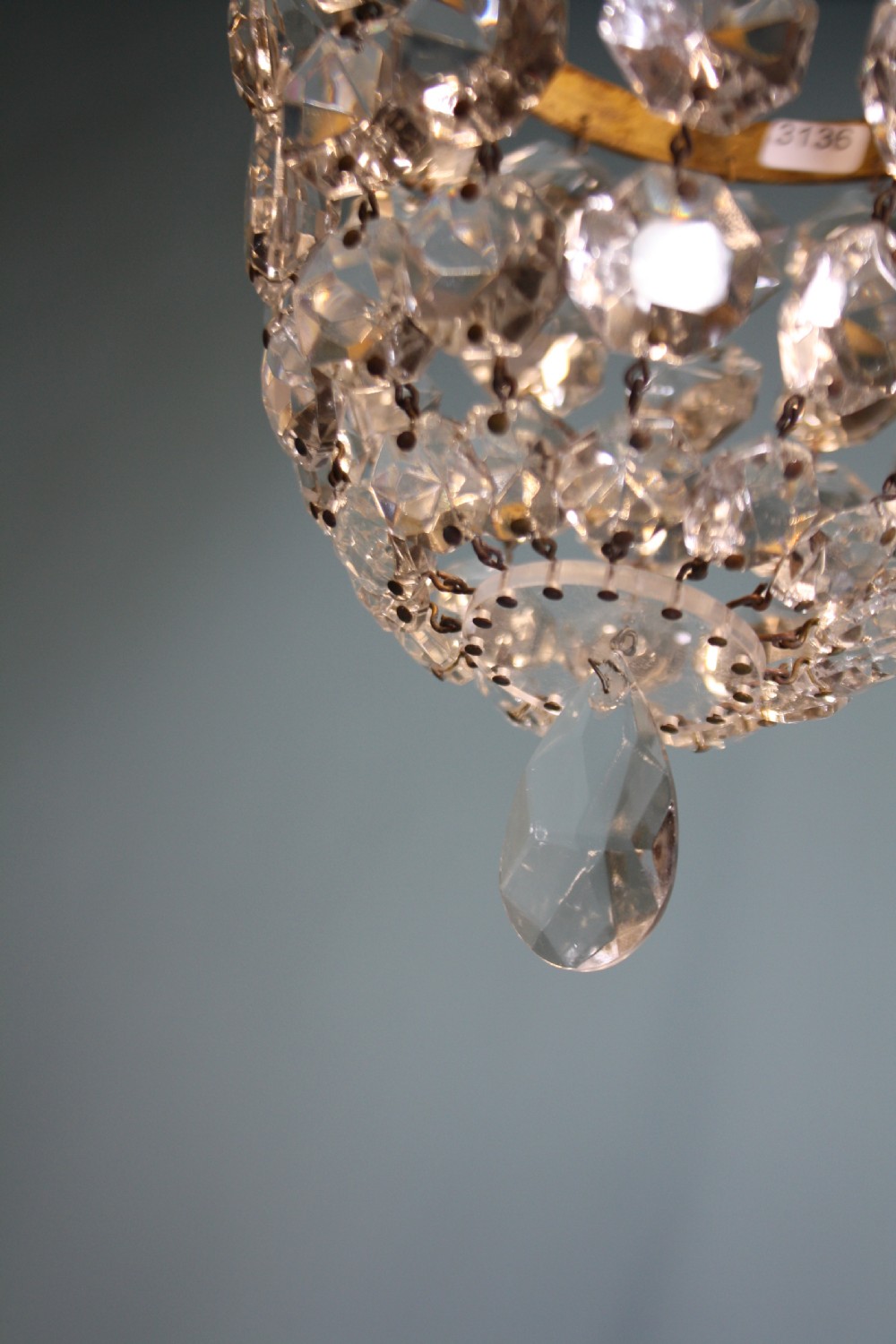 Pair of small early 20th century bag chandeliers View IV