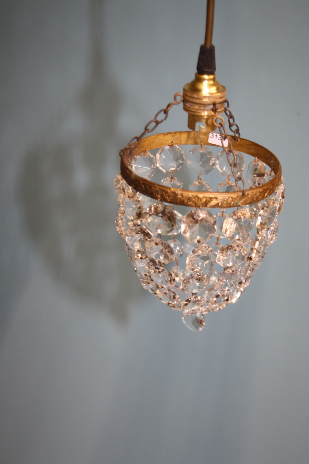 Pair of small early 20th century bag chandeliers View V