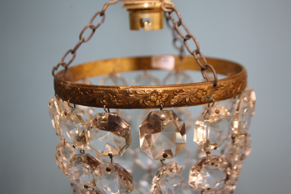 Pair of small early 20th century bag chandeliers View VI