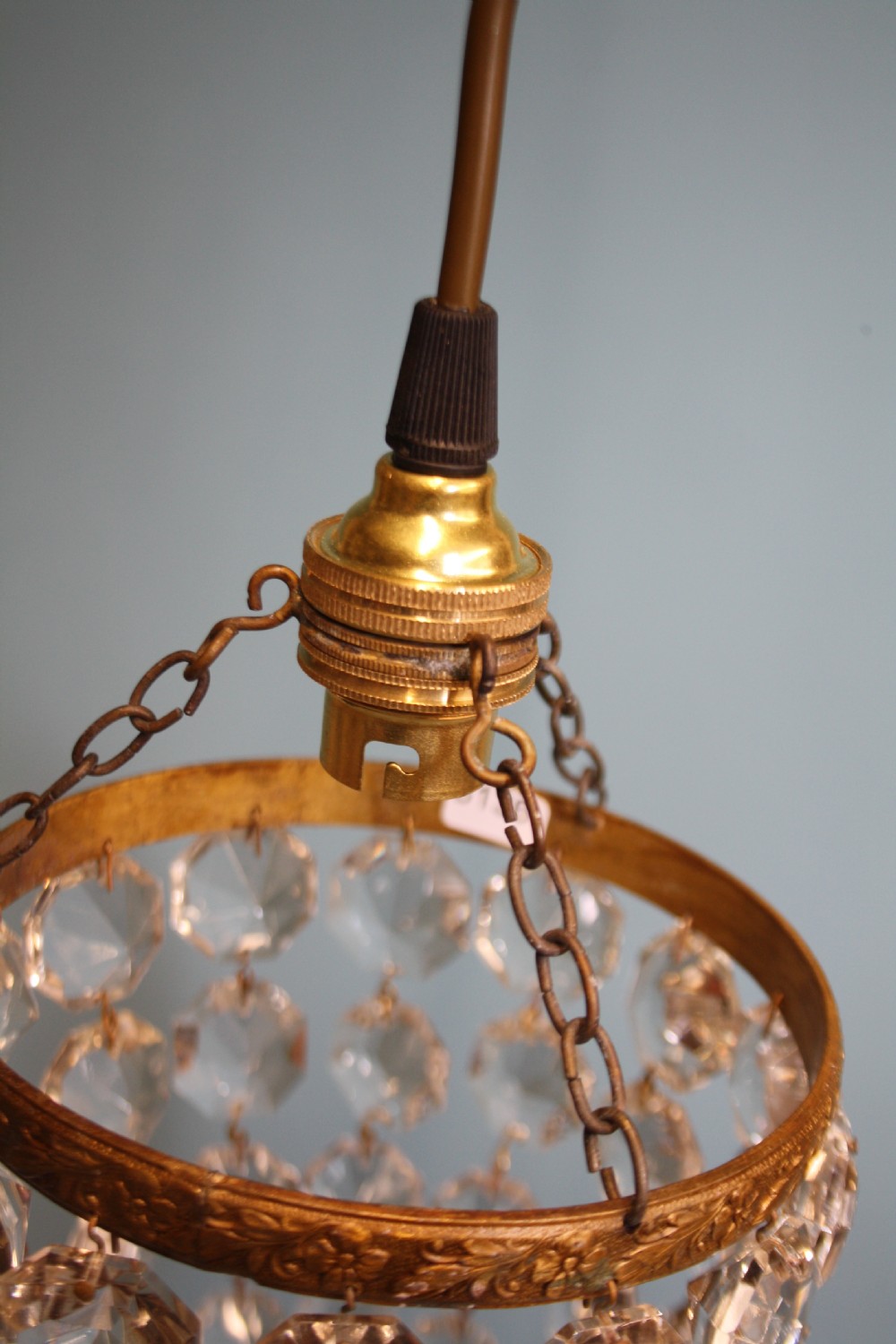 Pair of small early 20th century bag chandeliers View VII