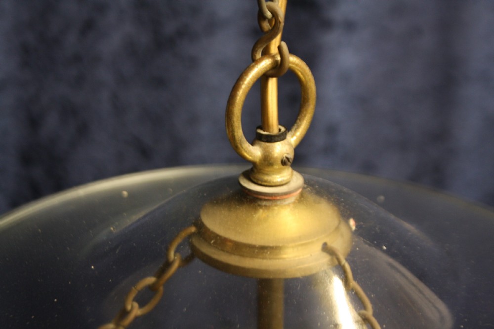 Pair of early 20th century large bell jar Hundi  hall lights View VII