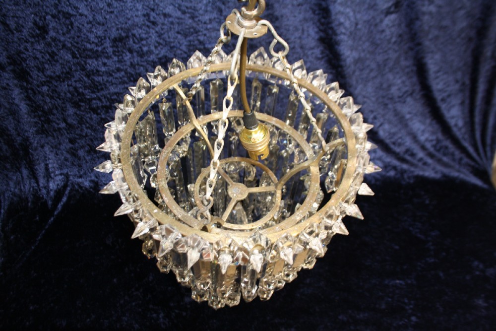 Early 20th century lustre chandelier View II