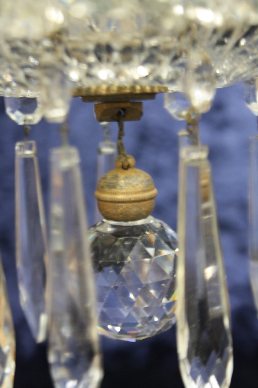 Early 20th century lustre chandelier with bag View V