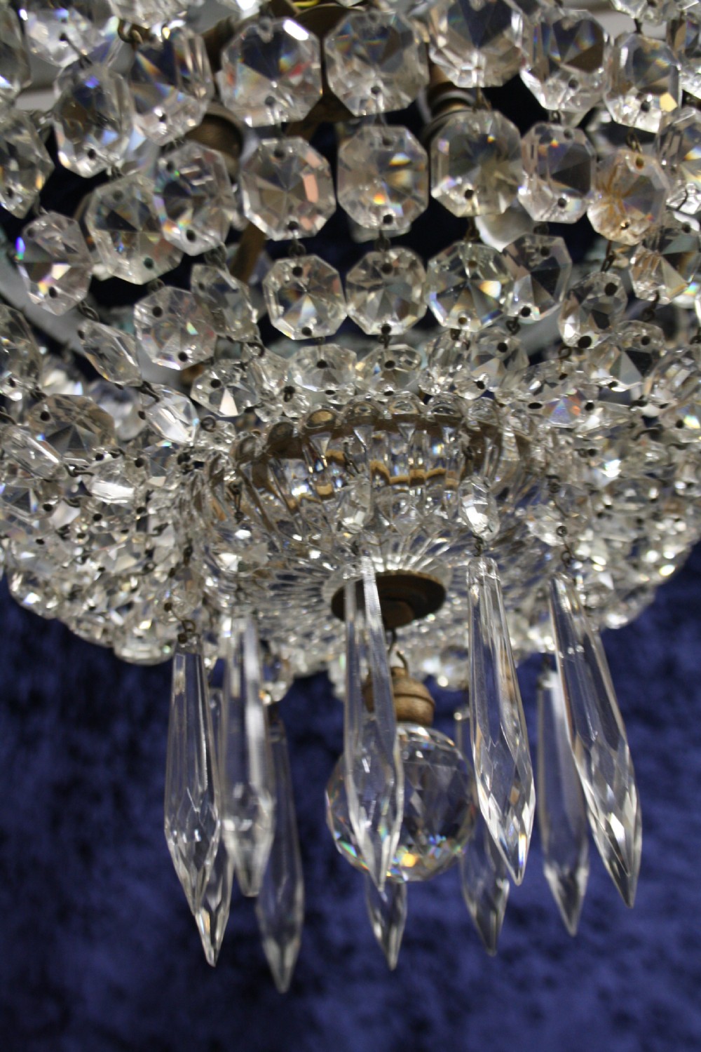 Early 20th century lustre chandelier with bag View VII