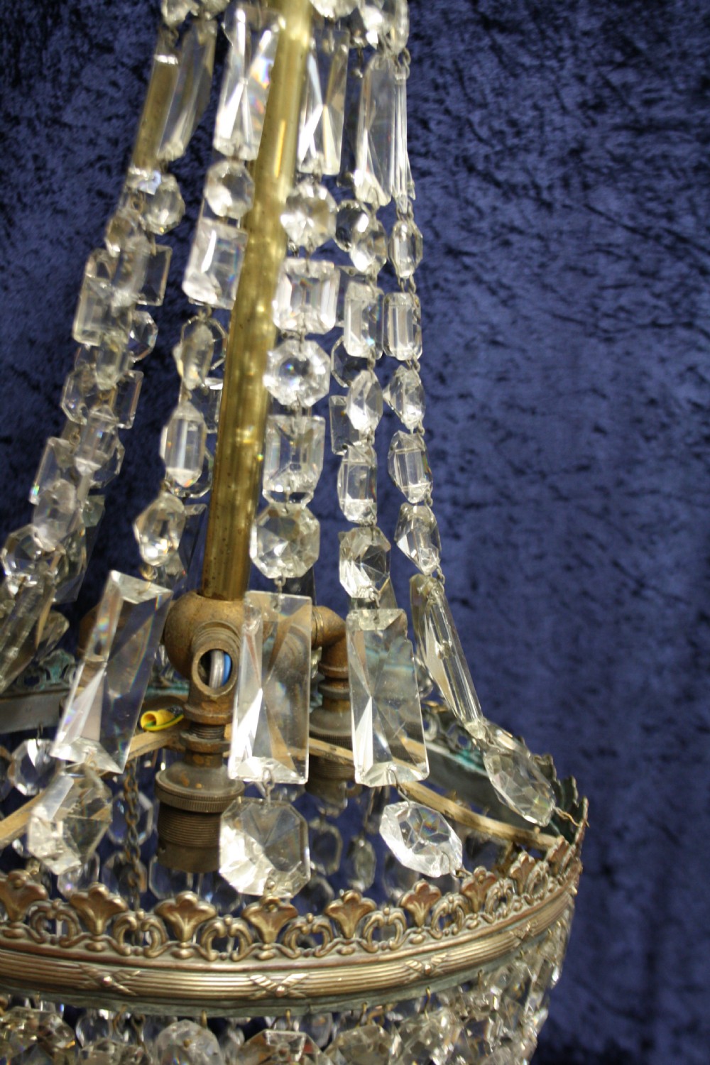 Early 20th century lustre chandelier with bag View VIII