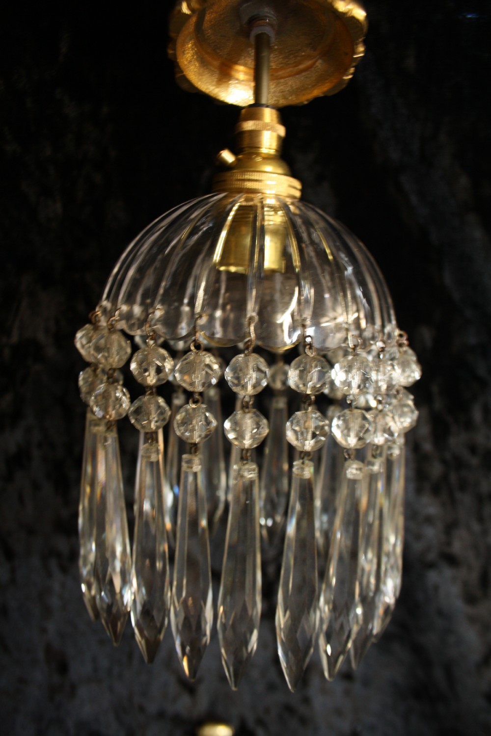 Pair of late 19th century lion and spike wall lights  View X