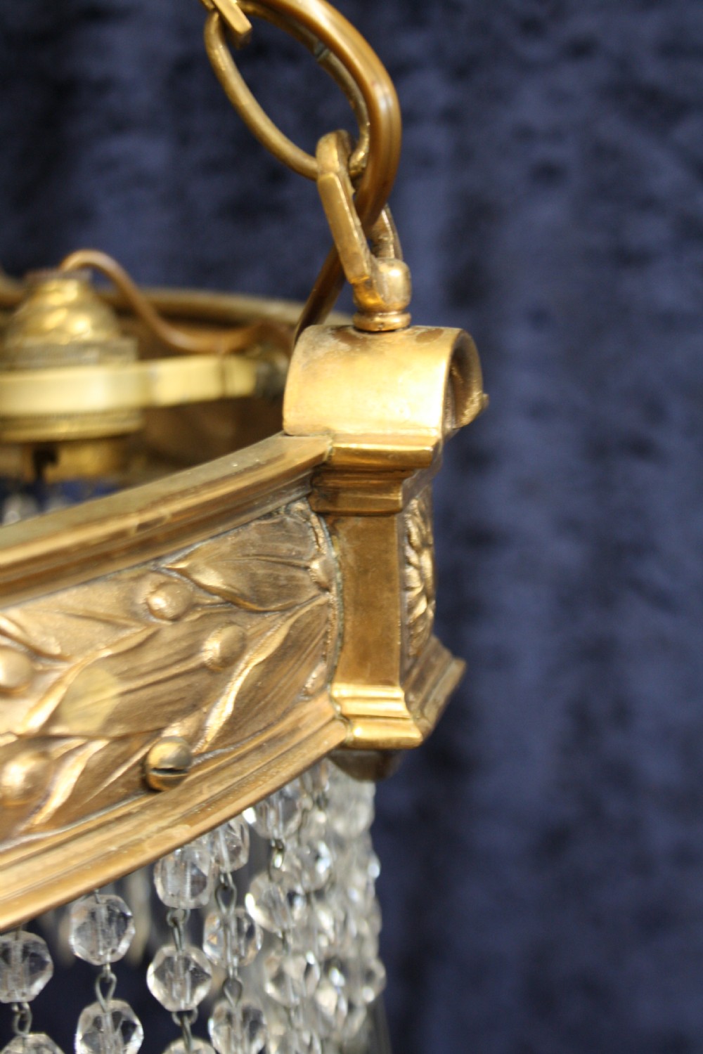 Early 20th century pair of large spike chandeliers 16