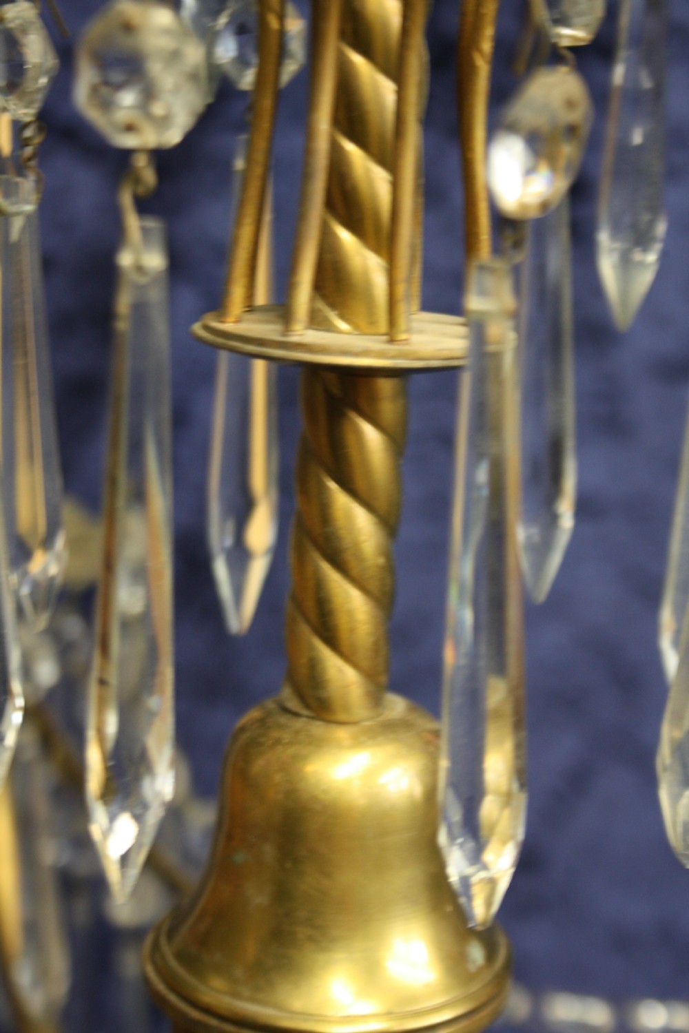 Early 20th century square spike chandelier View III