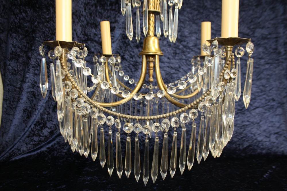 Early 20th century square spike chandelier View VIII