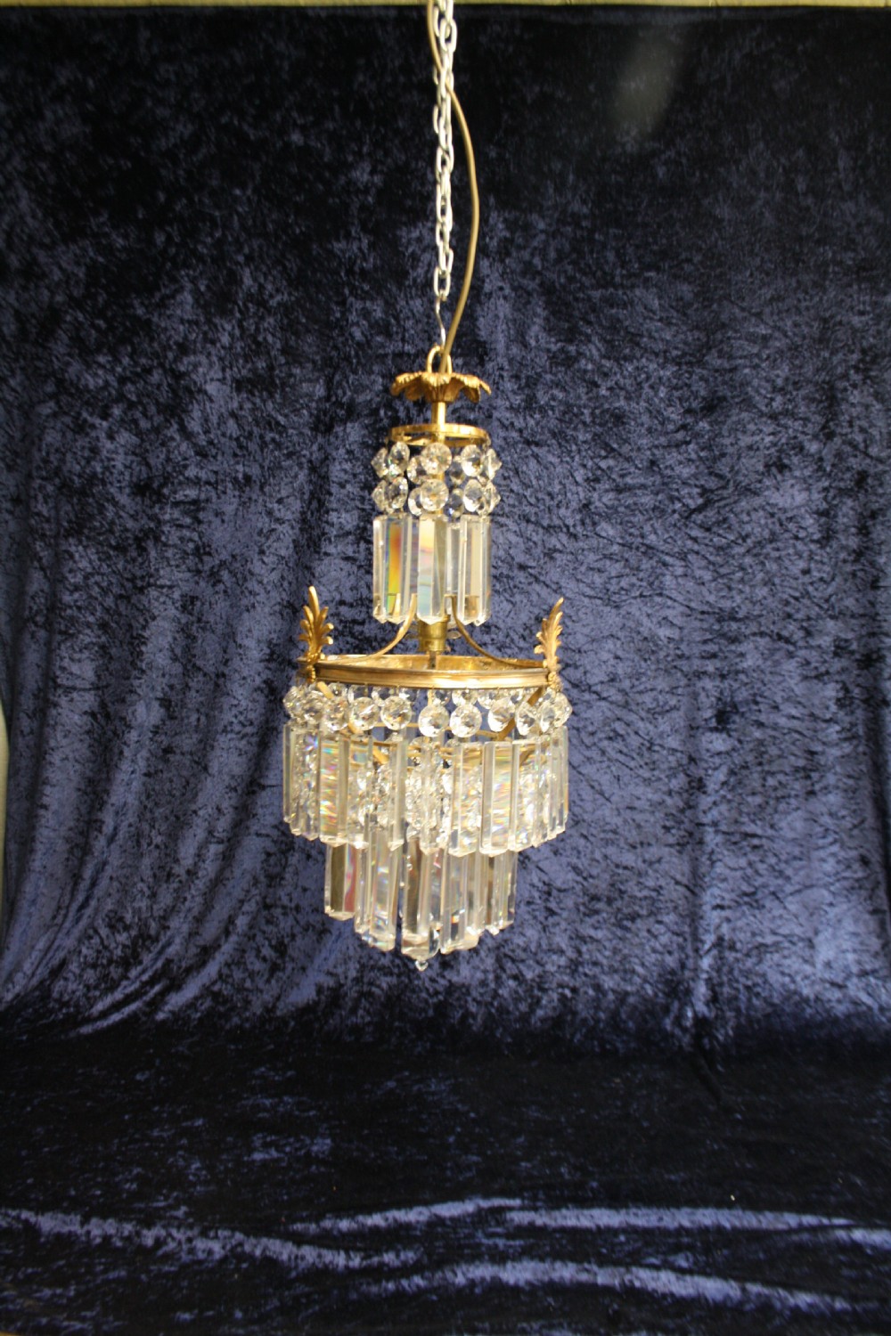 Early 20th century prism chandelier