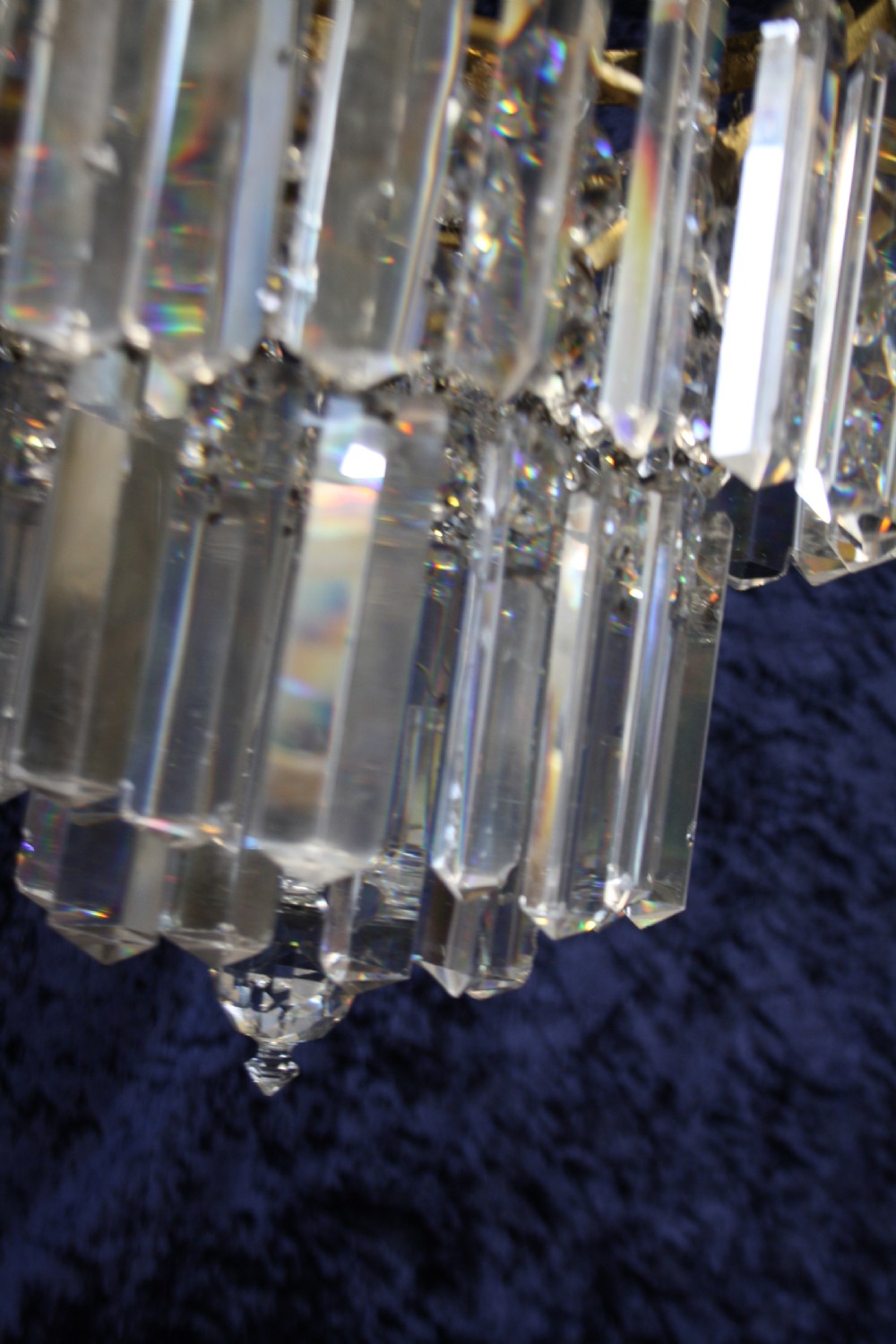Early 20th century prism chandelier View IV