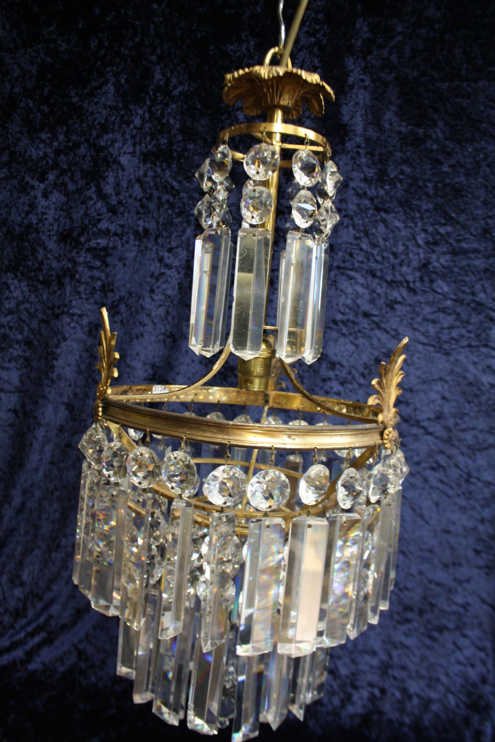 Early 20th century prism chandelier View VI
