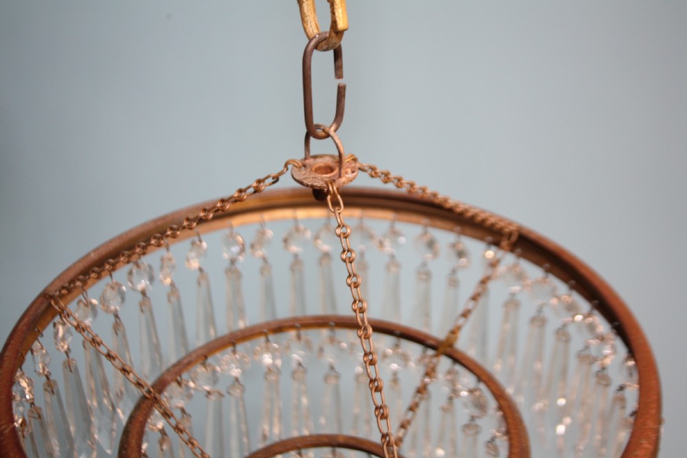 Early 20th century spike chandelier  View VII