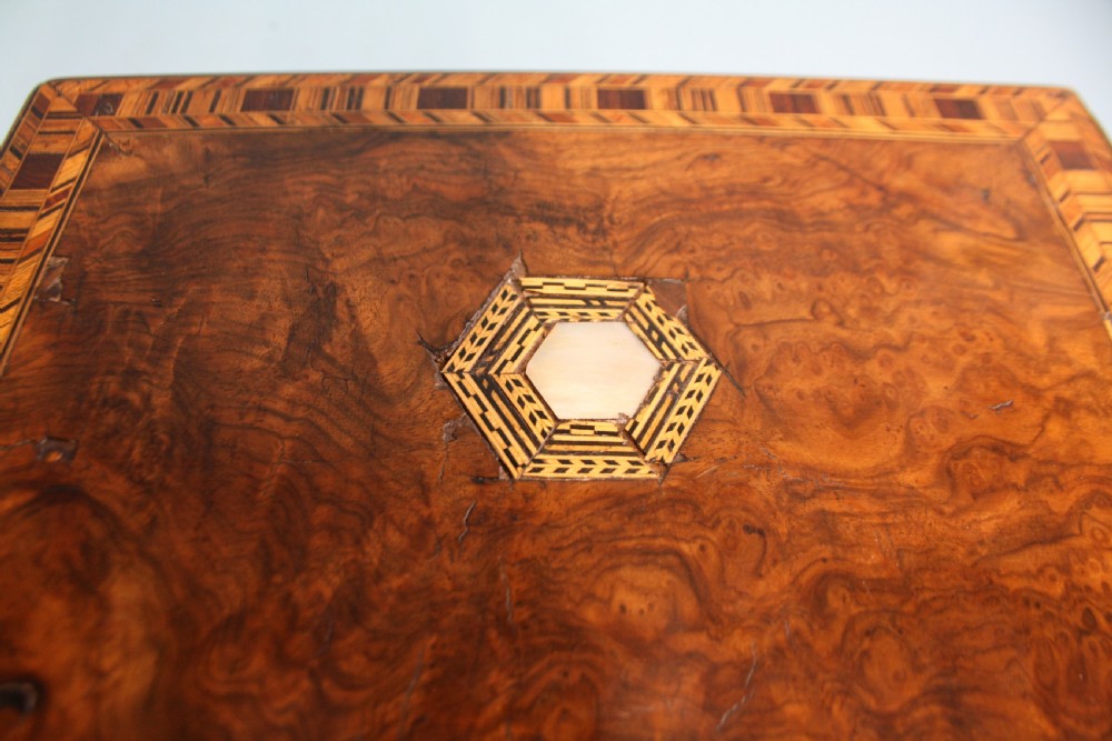 Tunbridge Ware Jewellery box in Walnut View V