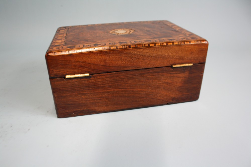 Tunbridge Ware Jewellery box in Walnut View VI