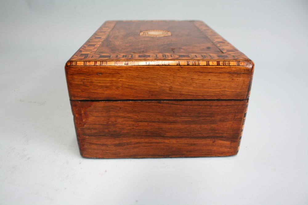 Tunbridge Ware Jewellery box in Walnut View VII